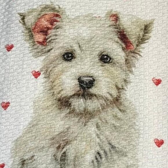 NWT & HTF 3 PACK ADORABLE WESTIE / WEST HIGHLAND TERRIER / CAIRN TERRIER TOWELS - Picture 4 of 15